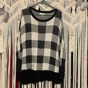 New Directions Buffalo plaid tunic XL